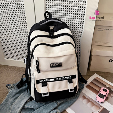 Academy Style Waterproof School Book Bag(Black Color-1)