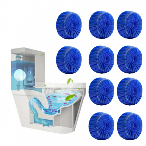 ৪ প্যকেট (৪০ পিস) Blue Commode Cleaning Tablet। লেবুর ঘ্রাণের সুবাস ছড়ায়