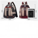 Nylon Backpack Durable Waterproof Casual Shoulder Bag (Blue Color)
