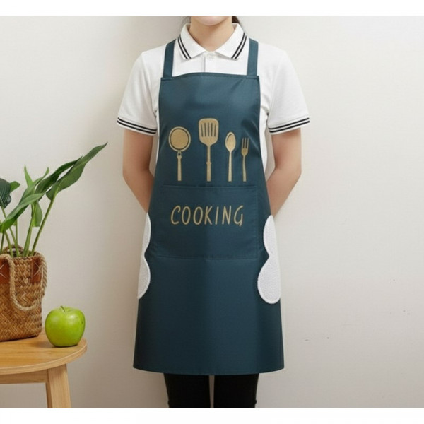 CHINA COOKING APRON (DARK GREEN )