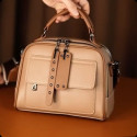 Luxury Design Soft PU Leather Lady Retro Handbag ( মিষ্টি ব্রাউন কালার-1 )