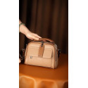 Luxury Design Soft PU Leather Lady Retro Handbag ( Biscuit colour )