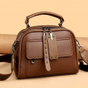 Luxury Design Soft PU Leather Lady Retro Handbag (চকলেট কালার)