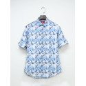 Demand Sky Leaf Printed Cotton Casual Long Sleeve