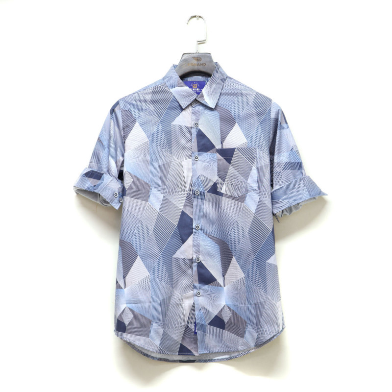 Demand Digital Print Mixed Gray Color Casual Long Sleeve