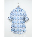 Demand Sky Leaf Printed Cotton Casual Long Sleeve
