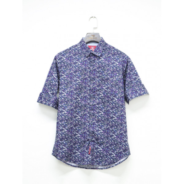 Demand Mixed Color Leaf Printed Casual Long Sleeve