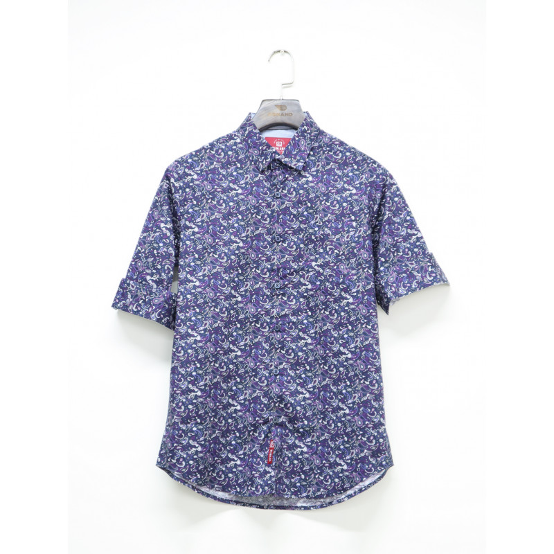 Demand Mixed Color Leaf Printed Casual Long Sleeve