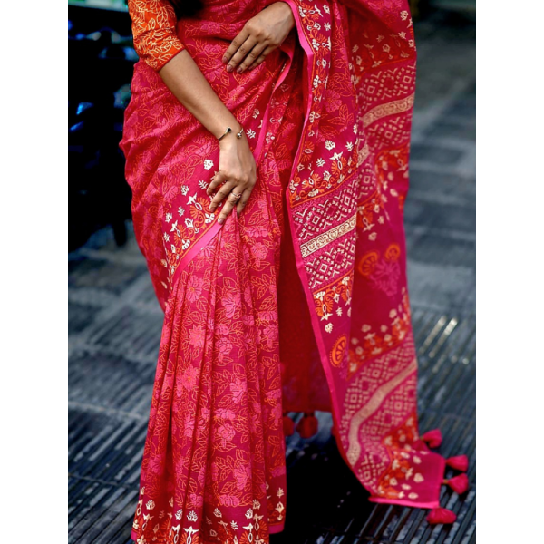 এক্সক্লুসিভ ব্লক শাড়ি 