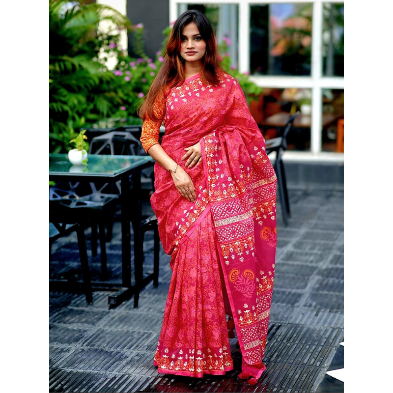 এক্সক্লুসিভ ব্লক শাড়ি 