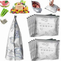১০ পিস ( ২.৫ কেজি) Aluminum Foil Zip Lock Food Storage Bag
