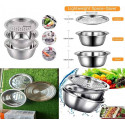 3 IN 1 VEGETABLE CUTTER WITH DRAIN BASKET  