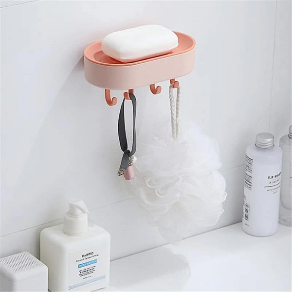 soap holder with hook ( Light Pink )