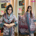 Party Lawn Cotton - 01 ( Soft Pink Color )