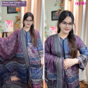 Party Lawn Cotton - 05 ( Purple Color - ii )