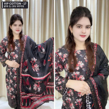Vip Cotton - 17 ( Black & Red Color )