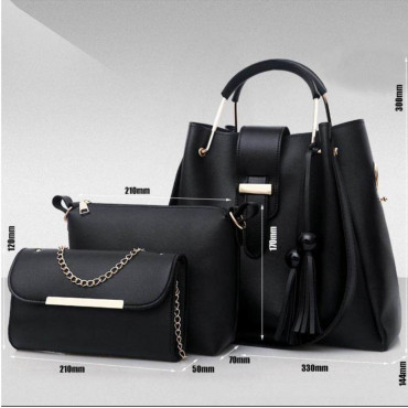 3 Pcs Combo Set (Bla...