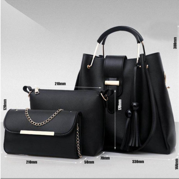 3 Pcs Combo Set (Black)