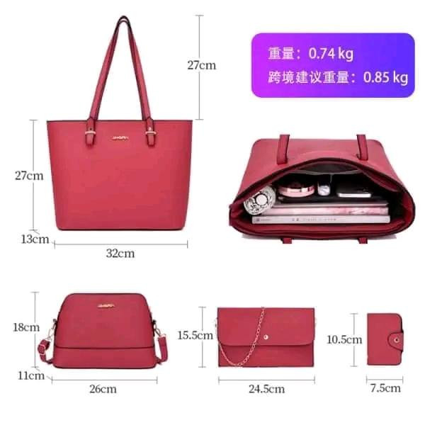 4 Pcs Combo set (Red)