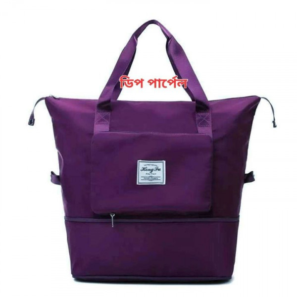 Super Large Capacity Folding Bag Travel Bags(Deep Purple)