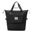 Super Large Capacity Folding Bag Travel Bags(Black)