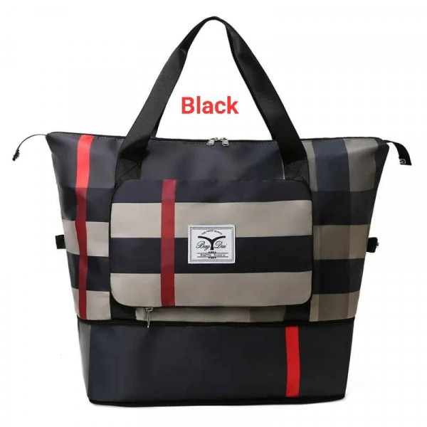 Foldable High Capacity Travel Bag (Black)