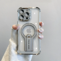 Electroplated Transparent Anti-Drop Long Strip Stand Phone Case for iPhone