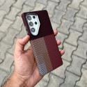 LUXO Life Carbon Fiber Texture Matte Bumper Case For Samsung Galaxy