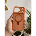 Magnetic Charging Ring Stander Full Cover Hybrid Anti-Slip Hard PC Soft TPU Phone Case for iPhone