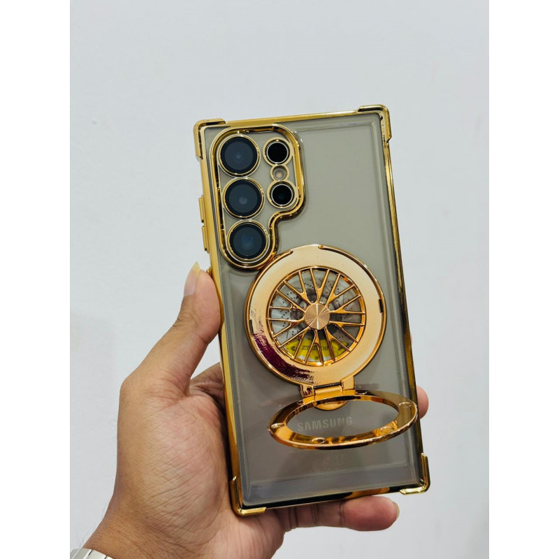 Bontez Rotating Gyro Magnetic Stand Case For Samsung Galaxy S25 Ultra S24 Ultra S23 Ultra S22