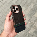 Fashionable Sunset Moonrise Carbon Fiber Texture Matte Bumper iPhone Case