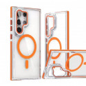 Anti Yellow Crystal Clear Camera Stand Windows Protective Case For Samsung Galaxy