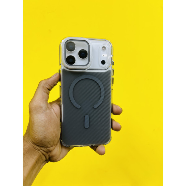 Luxury Carbon Fiber Camera Window Protective Design Phone Case for iPhone 