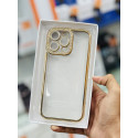 Luxury Stone With Giliter Camera Lens Protection Case for iPhone