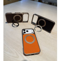 Skin Feel PU Leather Magsafe Stand Case for iPhone