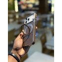 Skin Feel PU Leather Magsafe Stand Case for iPhone