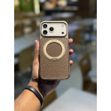 Skin Feel PU Leather Magsafe Stand Case for iPhone