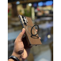 Skin Feel PU Leather Magsafe Stand Case for Samsung Galaxy