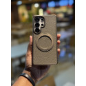 Skin Feel PU Leather Magsafe Stand Case for Samsung Galaxy
