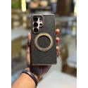 Skin Feel PU Leather Magsafe Stand Case for Samsung Galaxy