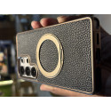 Skin Feel PU Leather Magsafe Stand Case for Samsung Galaxy