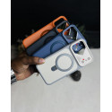 Magnetic Charging Ring Stander Full Cover Hybrid Anti-Slip Hard PC Soft TPU Phone Case for iPhone