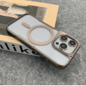 Luxury Electroplating Border Armour  with Magsafe Supported Phone Case For iPhone