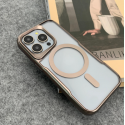 Luxury Electroplating Border Armour  with Magsafe Supported Phone Case For iPhone