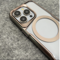 Luxury Electroplating Border Armour  with Magsafe Supported Phone Case For iPhone