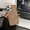 Luxury Business Plating Frame Leather Magnetic Phone Case For iPhone