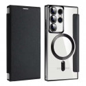 Electroplated Transparent Leather Magsafe Case for Samsung