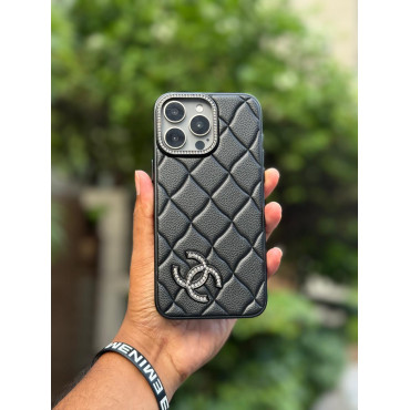 Luxury Leather Design Chanel Classic Phone Case for iPhone