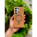 BIGC Super Finish PU Leather Magsafe Supported Case for Samsung Galaxy