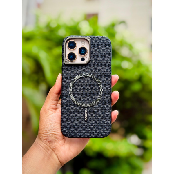 BIGC Super Finish PU Leather Magsafe Supported Case for iPhone